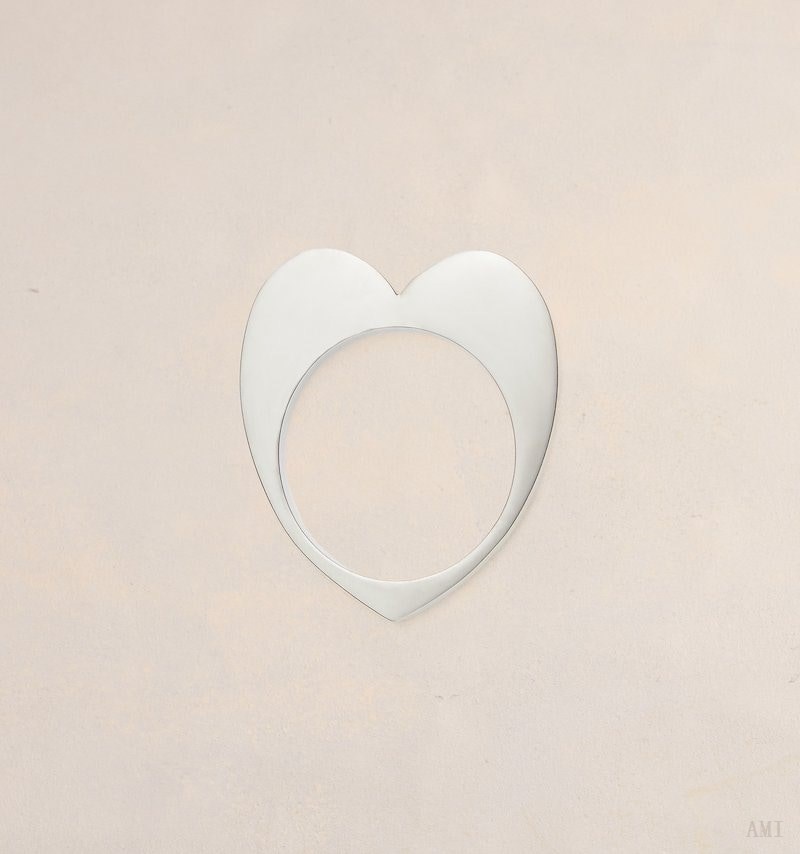 Ami Paris Abstract Heart Ring Argent Femme | PTR-89209085