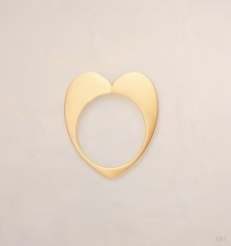 Ami Paris Abstract Heart Ring Doré Femme | BFV-36897839