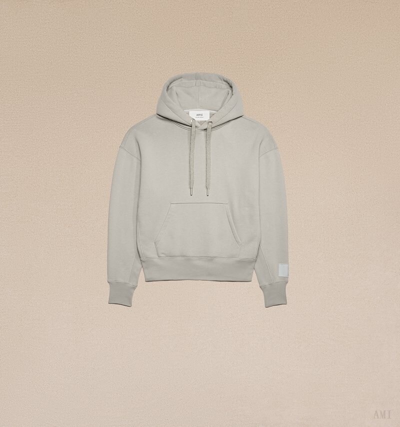 Ami Paris Ami Alexandre Mattiussi Hoodie Grise Femme | SID-83158014