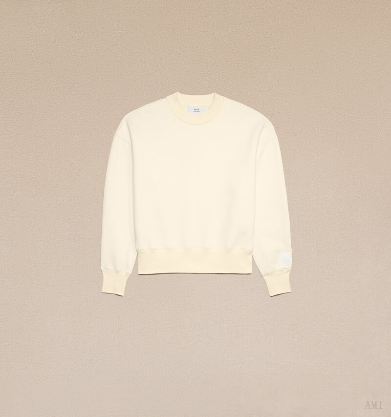 Ami Paris Ami Alexandre Mattiussi Sweatshirt Blanche Femme | FDA-54317499