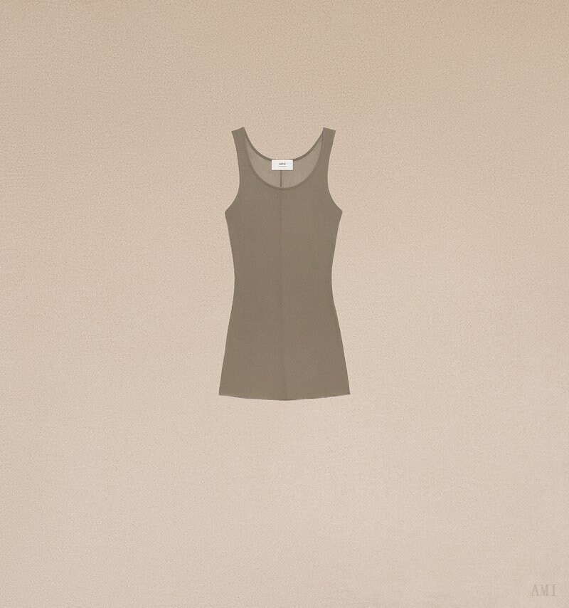 Ami Paris Long Tank top Clay Femme | DSL-79975202