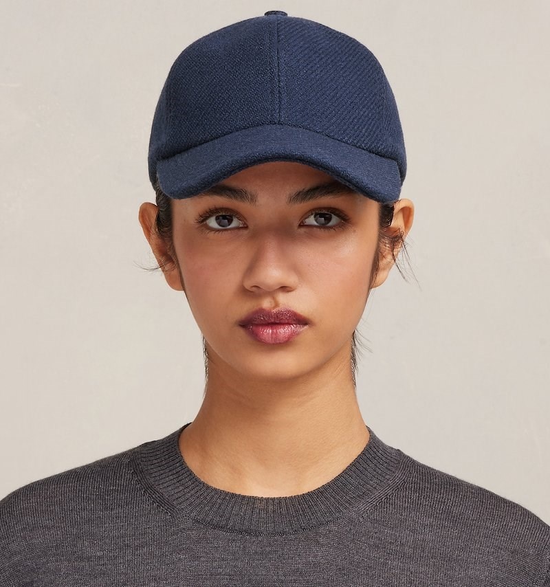 Ami Paris Ami Patch Cap Bleu Femme | YJX-06217240