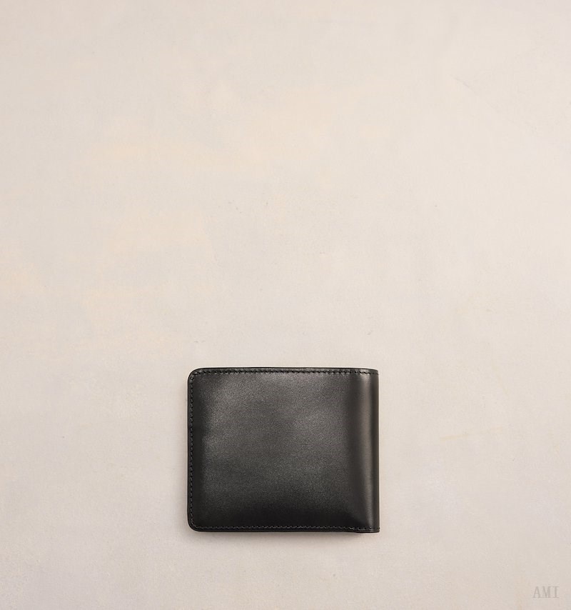 Ami Paris Ami Folded Wallet Noir Femme | JLP-02126088