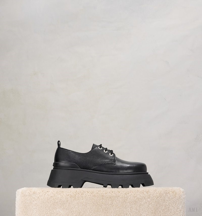 Ami Paris Lug Sole Derbies Noir Homme | NIO-71851292