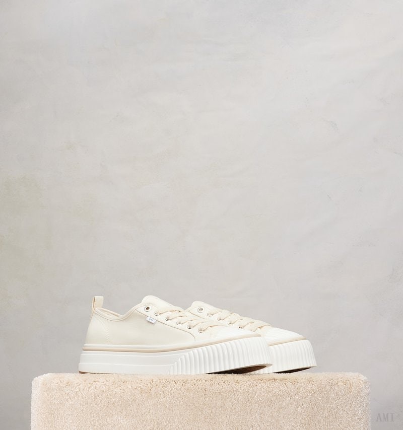 Ami Paris Low Top Ami Sn1980 Sneakers Blanche Homme | QNA-02130445