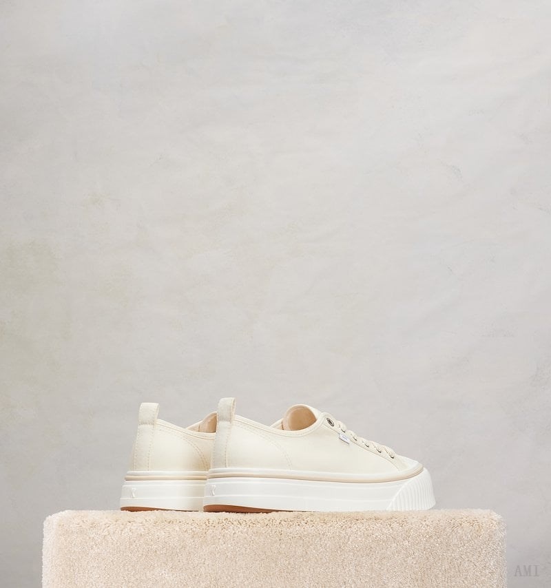 Ami Paris Low Top Ami Sn1980 Sneakers Blanche Homme | QNA-02130445