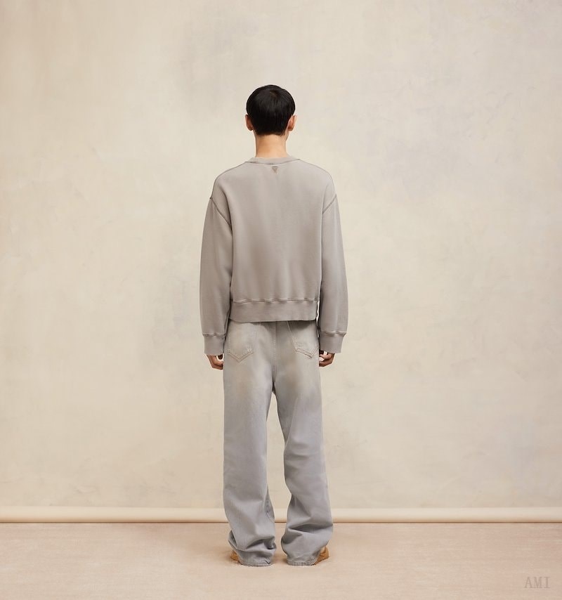 Ami Paris Fade Out Sweatshirt Clay Homme | VTG-62275205