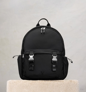 Ami Paris Ami De Coeur Backpack Noir Homme | UPA-05042047