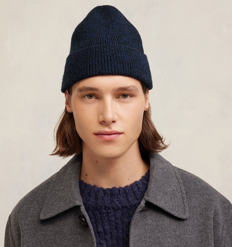 Ami Paris Tonal Ami De Coeur Beanie Bleu Homme | NEZ-31016632