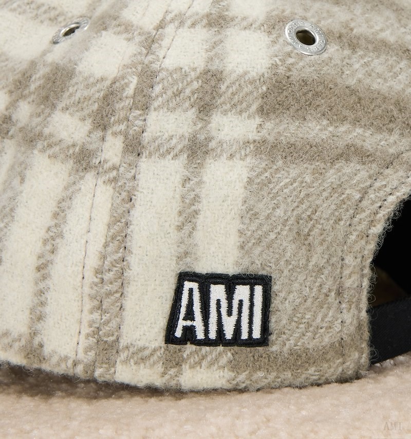 Ami Paris Ami Patch Cap Blanche Homme | OFG-91210400