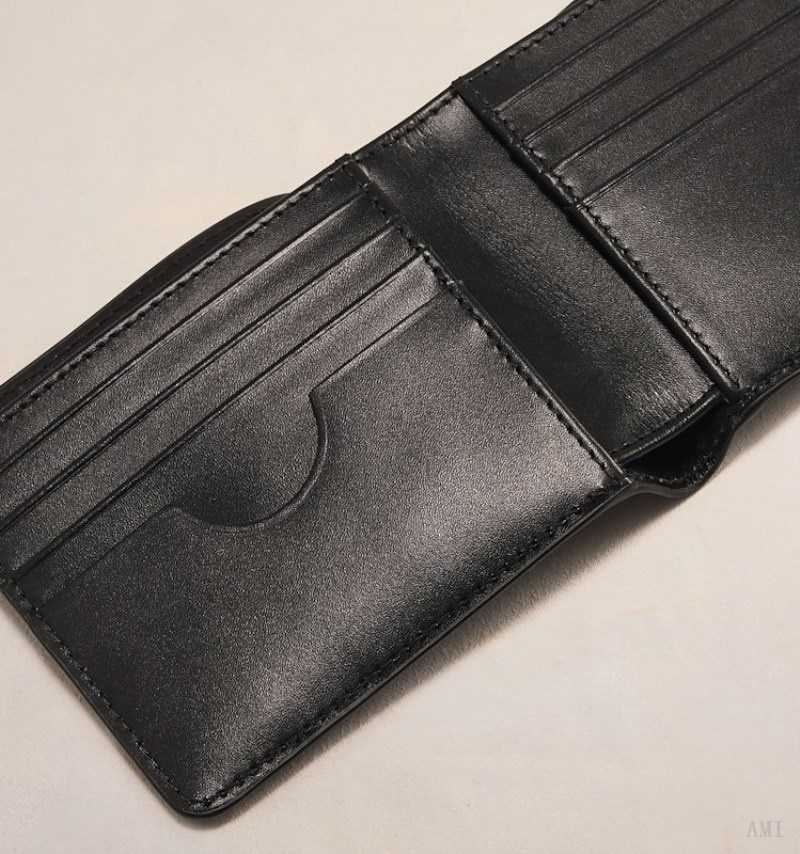 Ami Paris Ami Folded Wallet Noir Homme | PGG-39517741